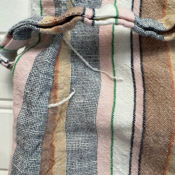 Free People intimately rainbow stripe robe with belt medium weight size XS A2 - Picture 6 of 6